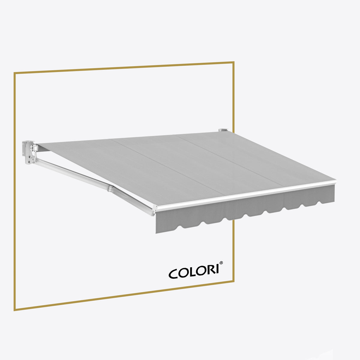 Copertină cu braț articulat standard Marble Grey
