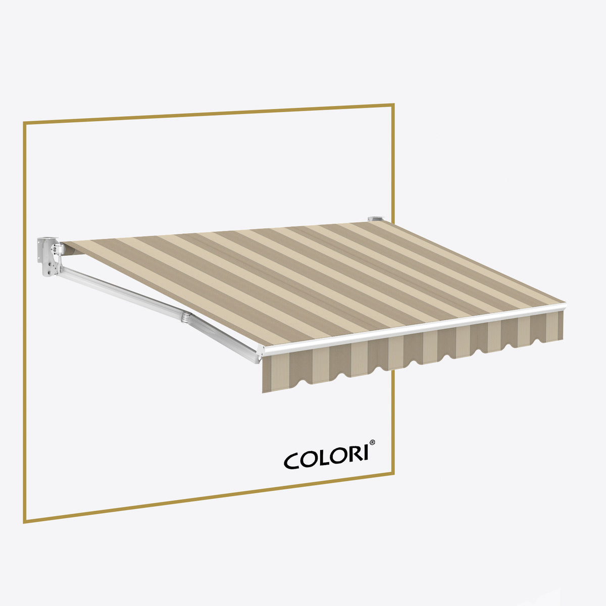 Copertină cu brațe articulate Standard Hardelot Bej