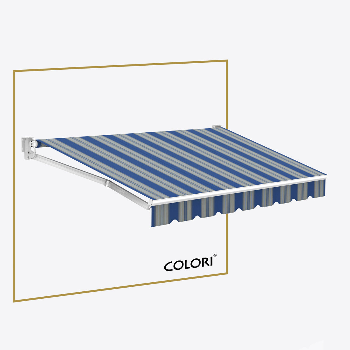 Copertină cu brațe articulate standard Marina Blue