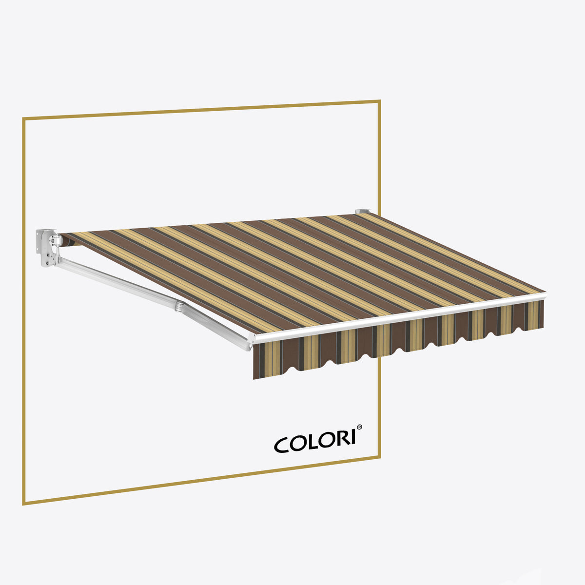 Copertină cu braț articulat standard Cocoa Shades