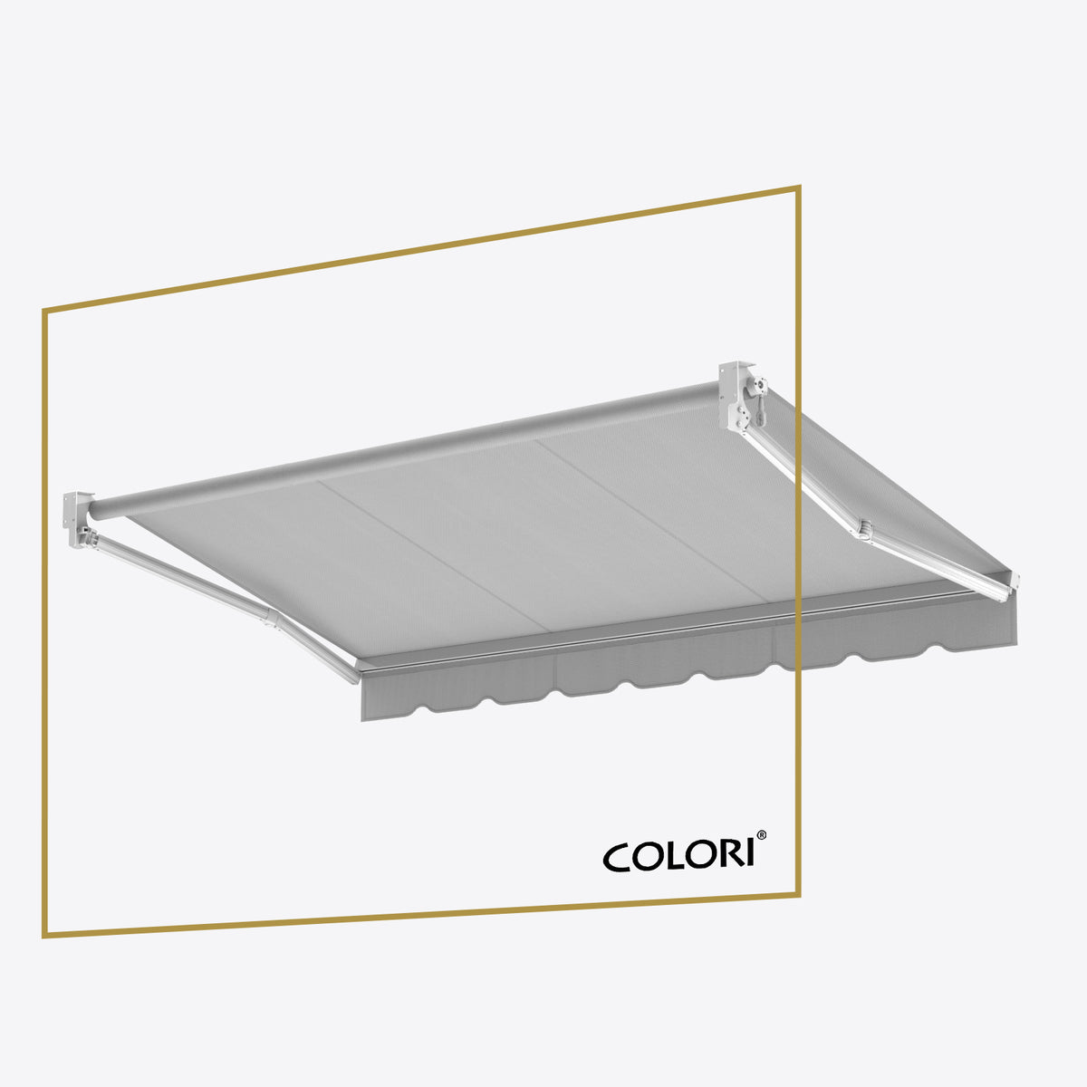 Copertină cu braț articulat standard Marble Grey