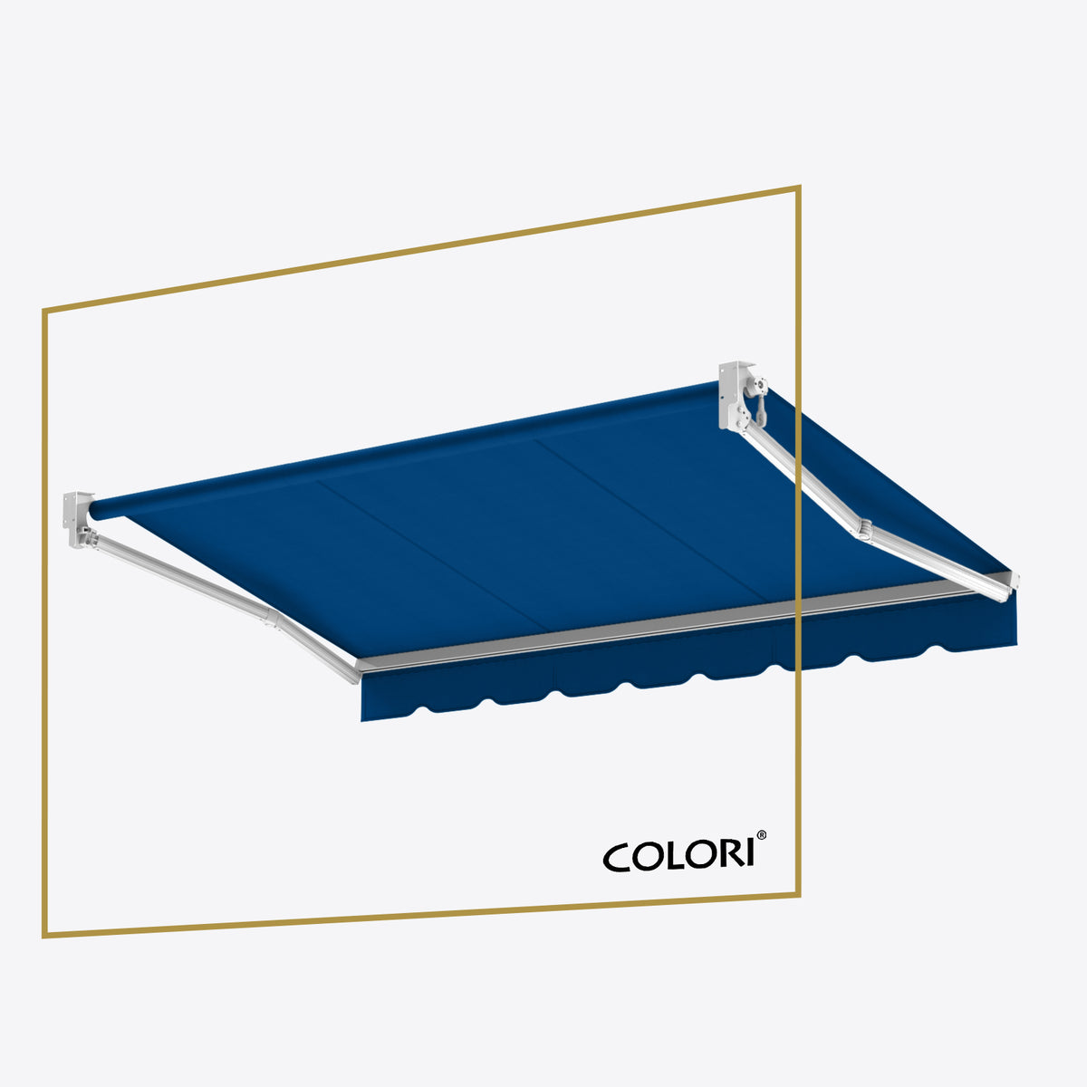 Copertină cu braț retractabil standard Yale Blue