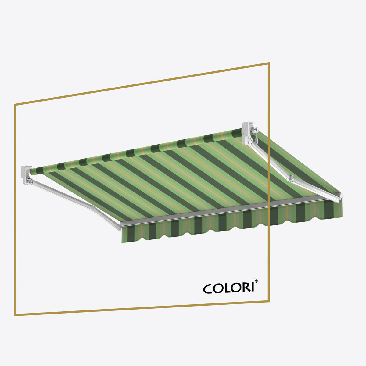 Copertină cu brațe articulate standard Vivid Verde