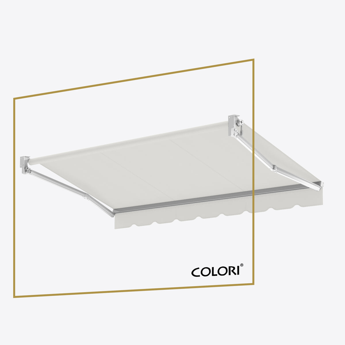 Marchiză cu brațe retractabile standard Mist Grey