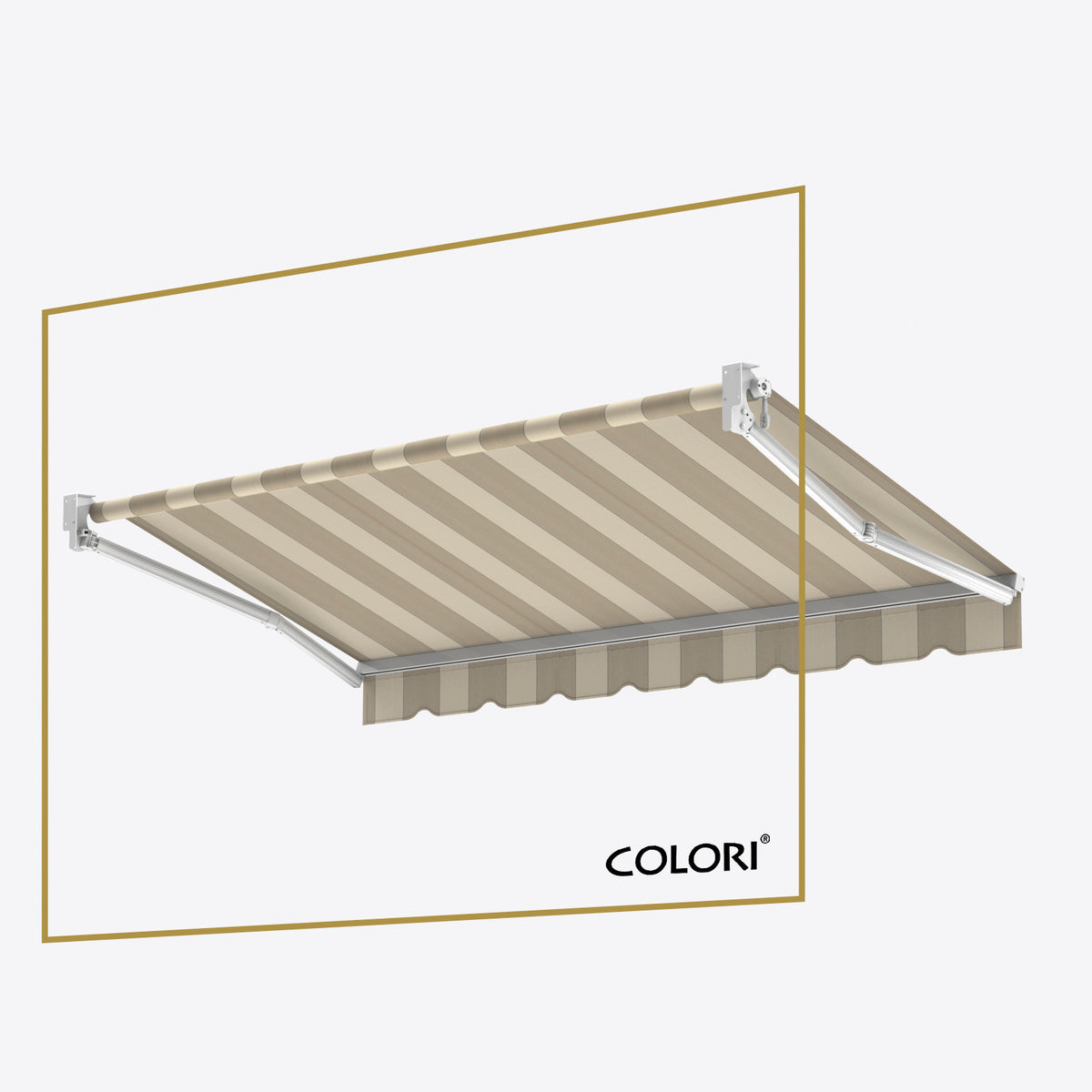 Copertină cu brațe articulate Standard Hardelot Bej