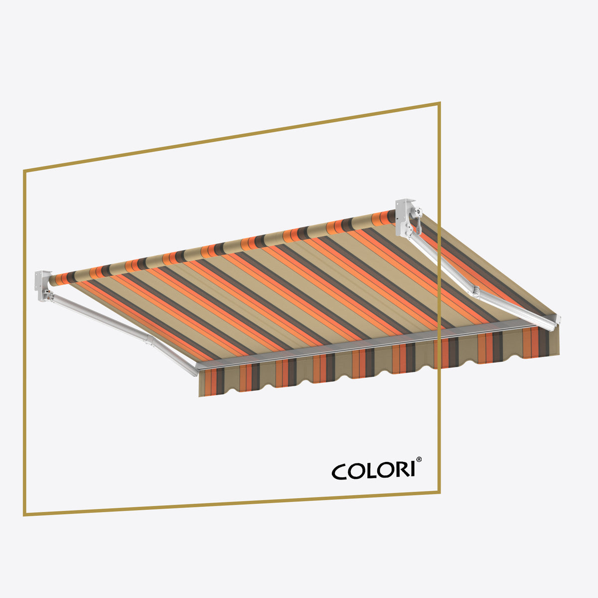 Copertină cu braț articulat standard Desert Orange
