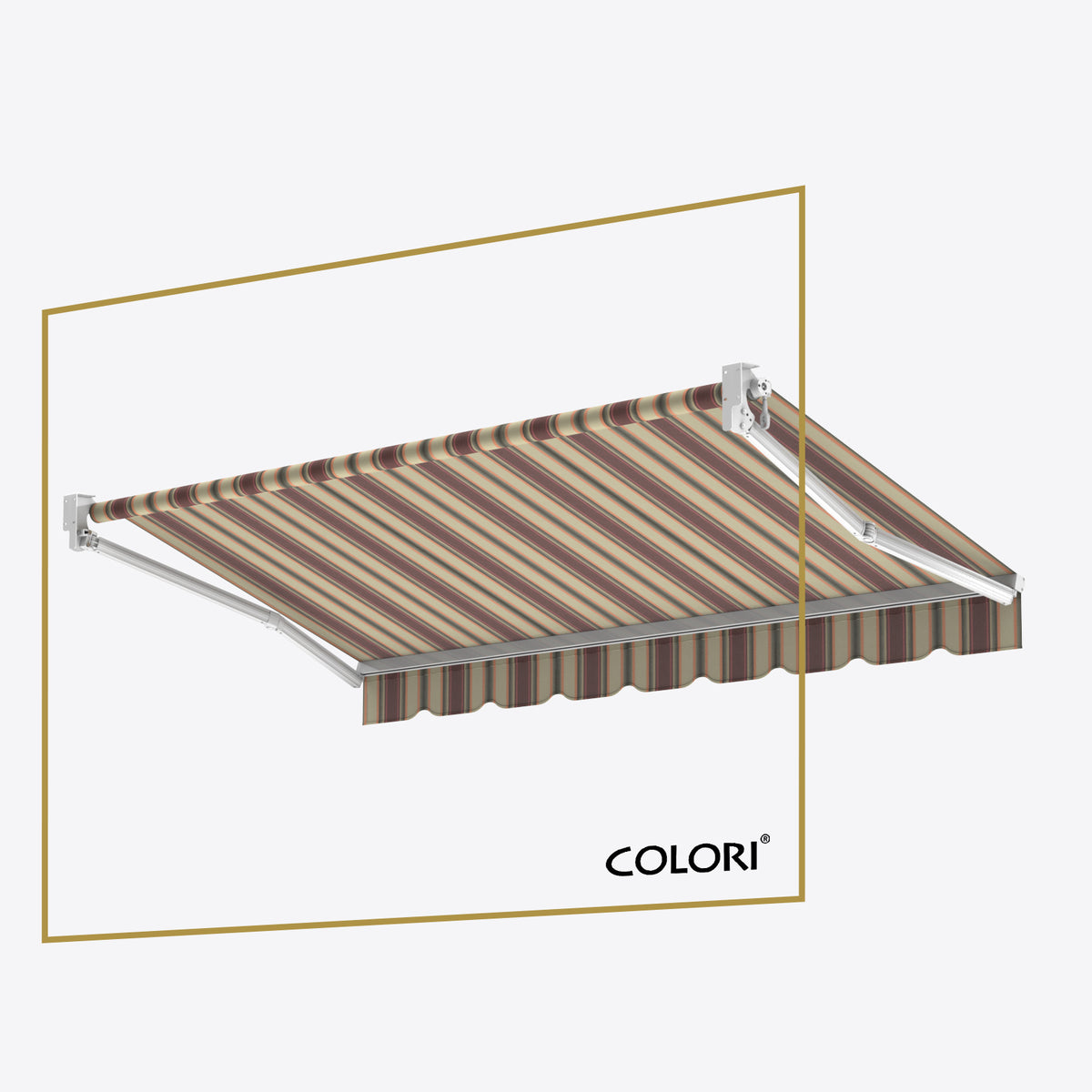 Copertină cu brațe articulate Standard Warm Riviera
