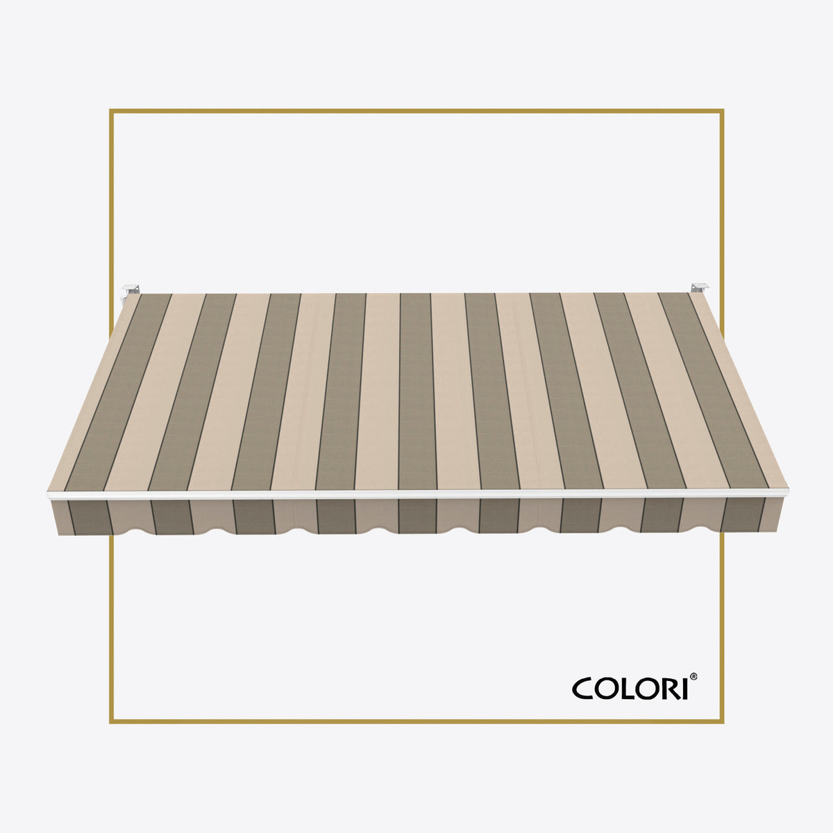 Copertină cu brațe articulate Standard Elegant Ray Chocolate