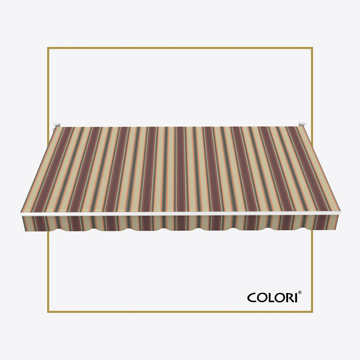 Copertină cu brațe articulate Standard Warm Riviera