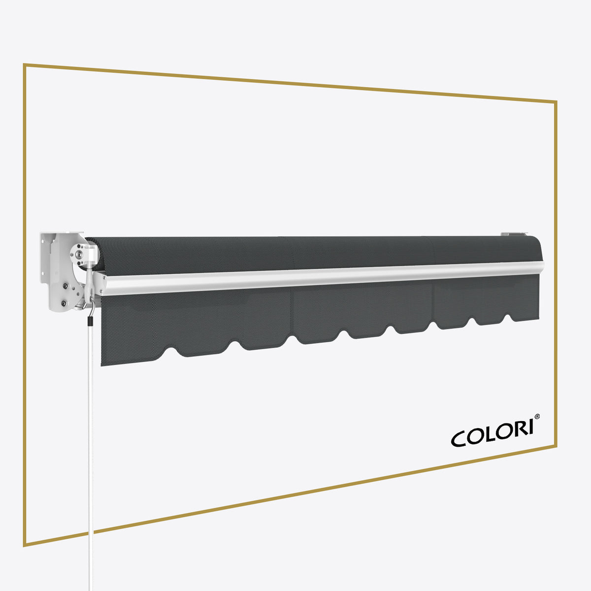 Marchiză cu brațe retractabile standard Dark Grey