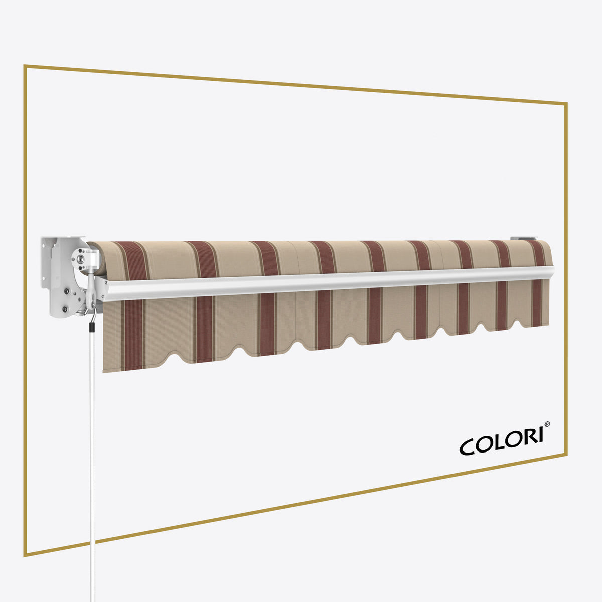 Copertină cu brațe articulate standard Brown Rye
