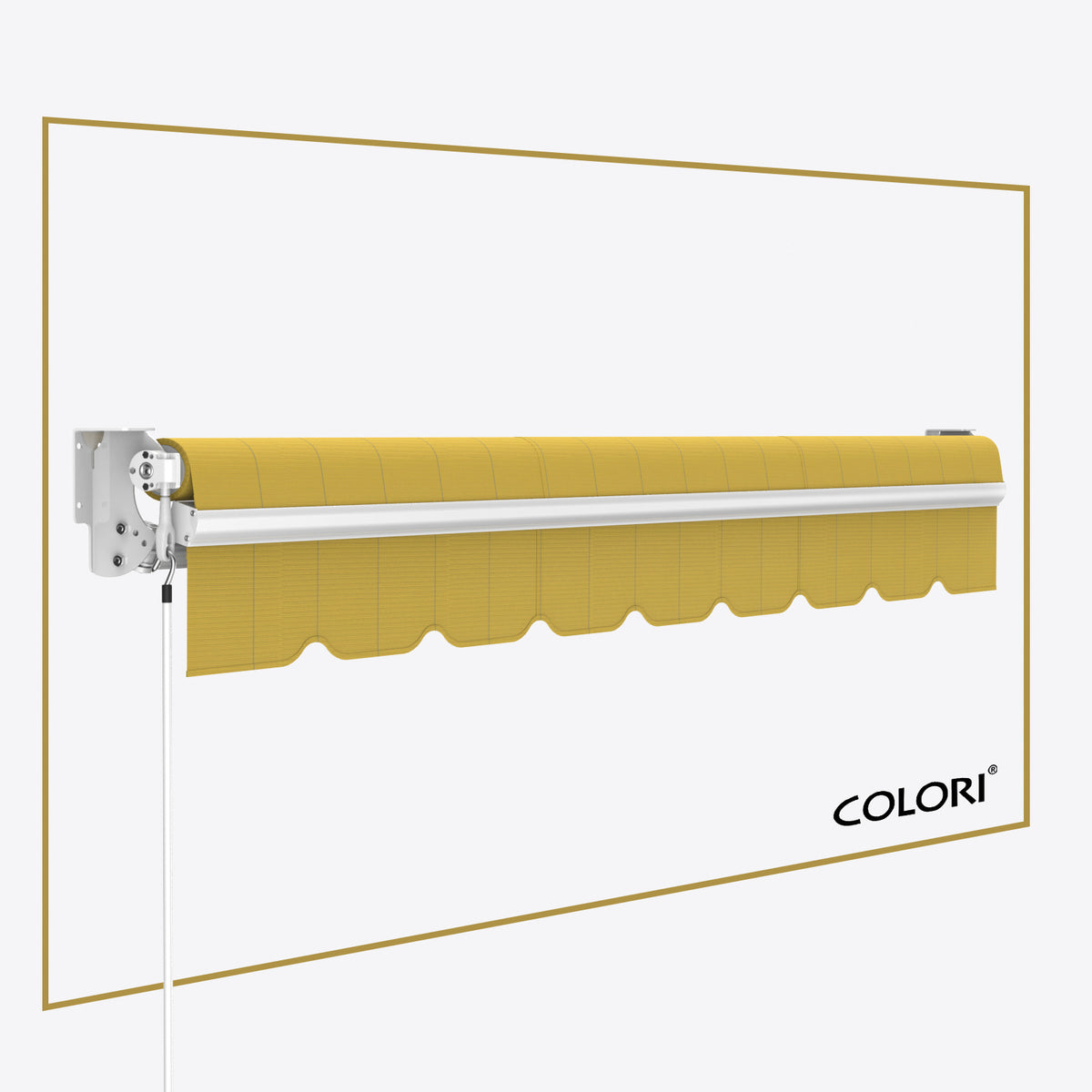 Copertină cu brațe articulate Standard British Yellow