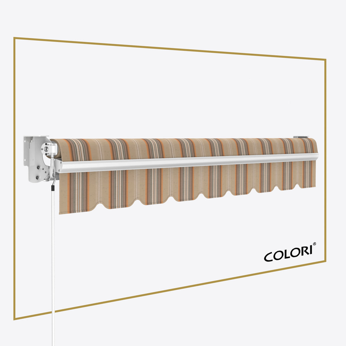 Copertină cu brațe articulate Standard Pumpkin Brown