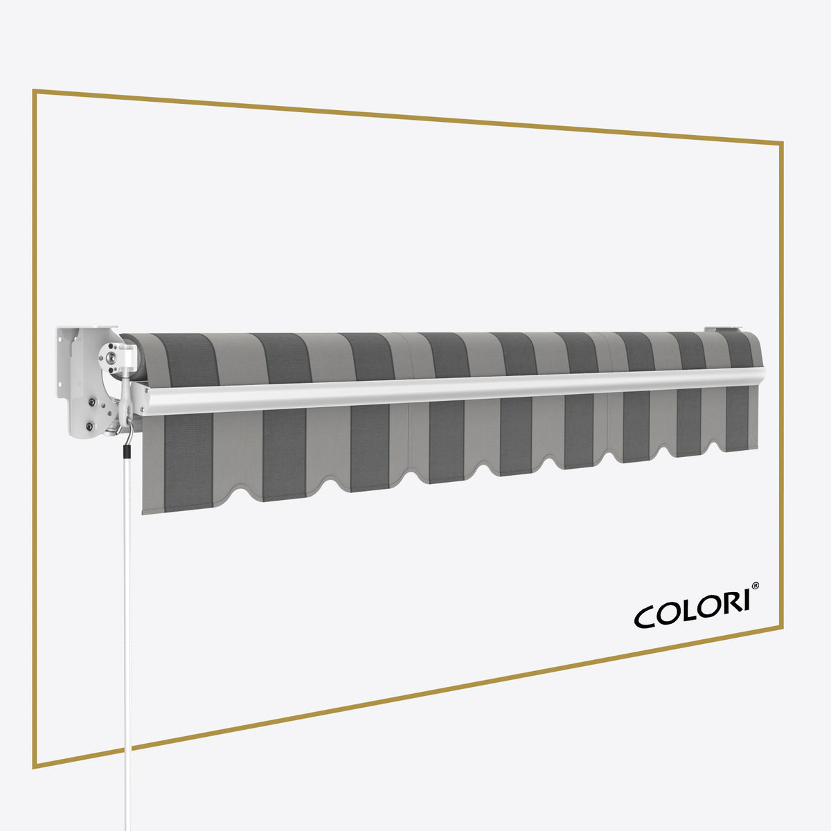 Marchiză cu braț articulat standard Charcoal Smoke