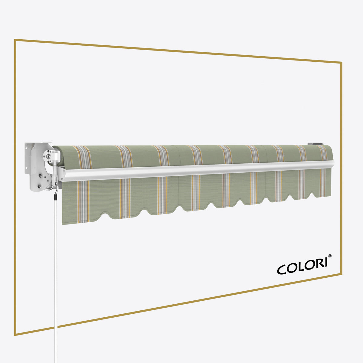 Copertină cu brațe articulate Standard Soft Olive