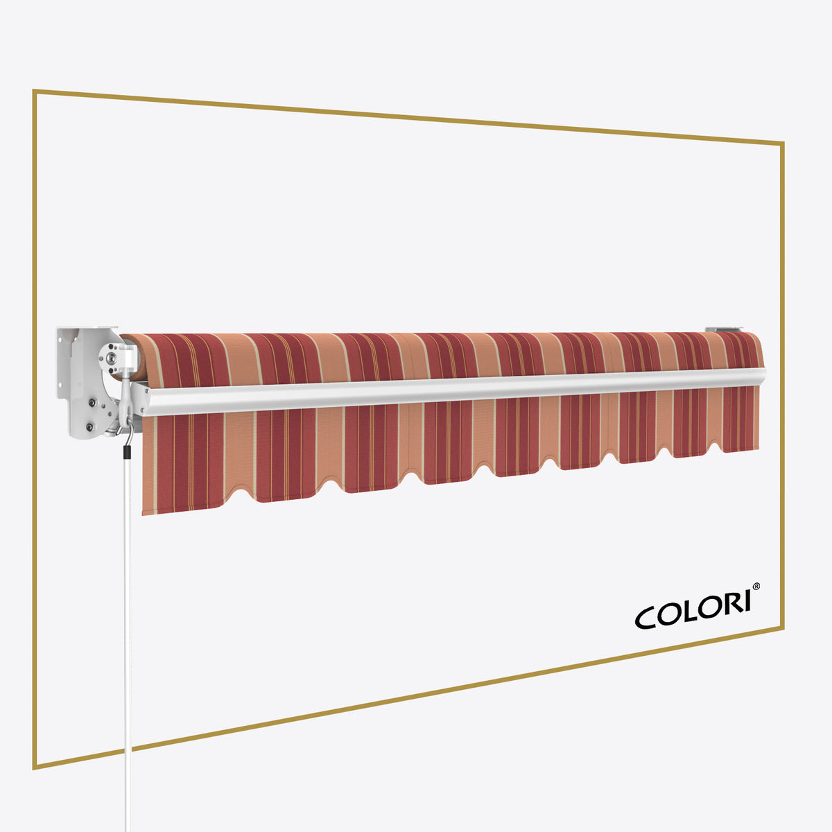 Copertină cu brațe articulate Standard Sienne Rouge