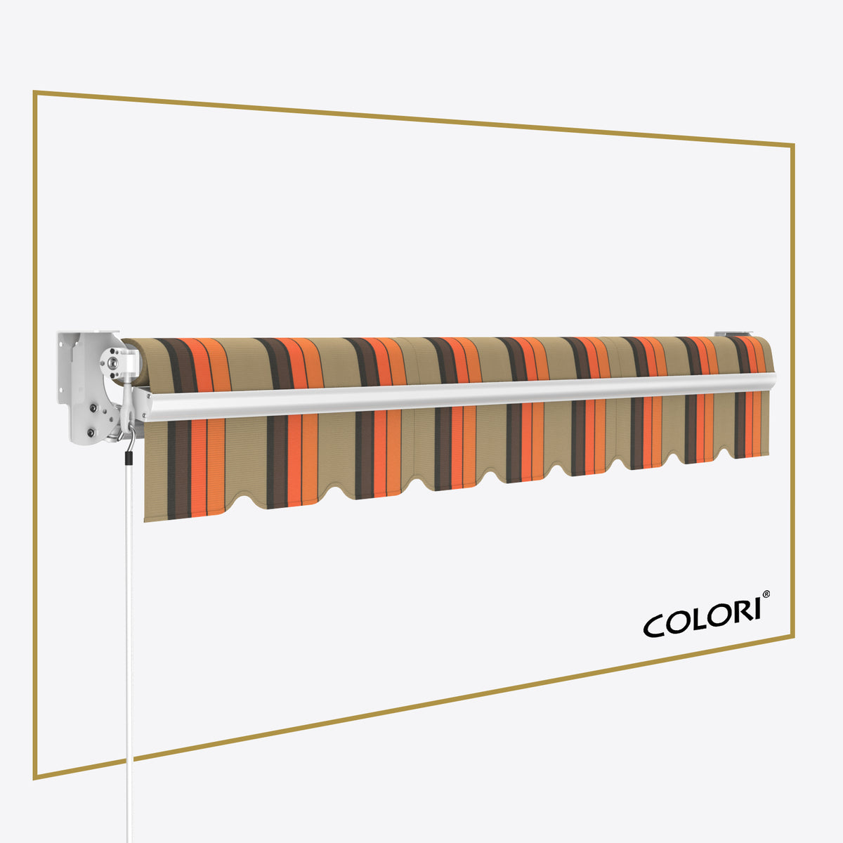 Copertină cu braț articulat standard Desert Orange