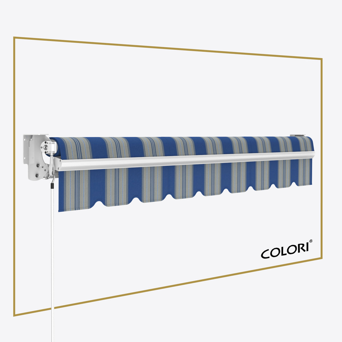 Copertină cu brațe articulate standard Marina Blue