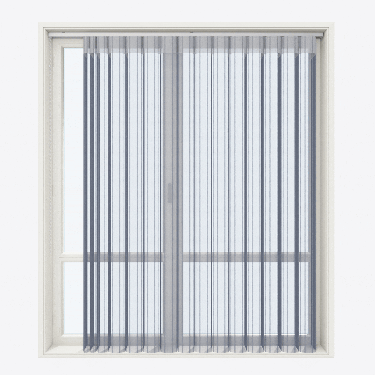Jaluzele verticale zi și noapte Dita 40 cm Ombre Blue