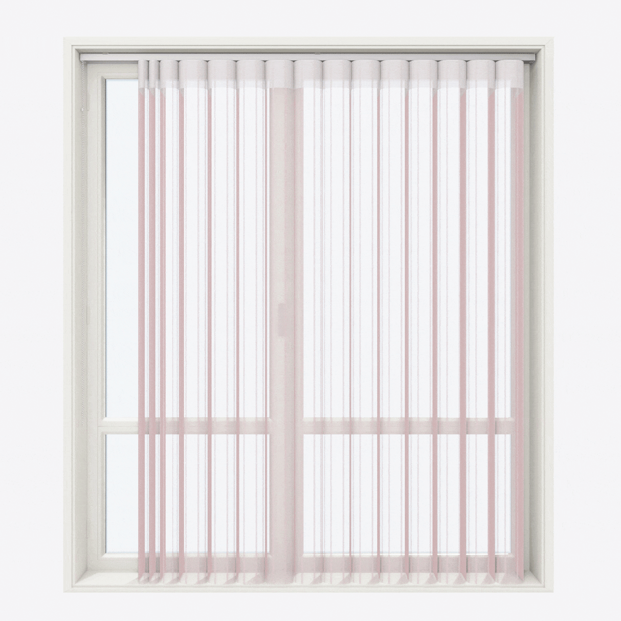 Jaluzele verticale tip zi și noapte Dita 40 cm Quartz Rose