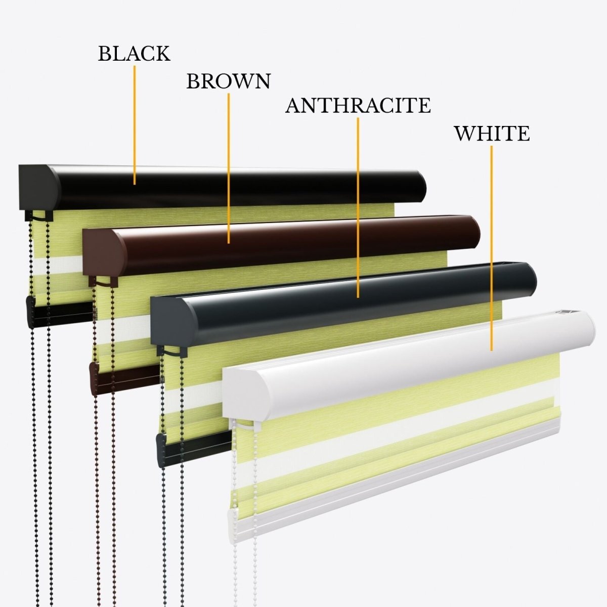 Allure Pale Green Day & Night Blinds - Zen Shades