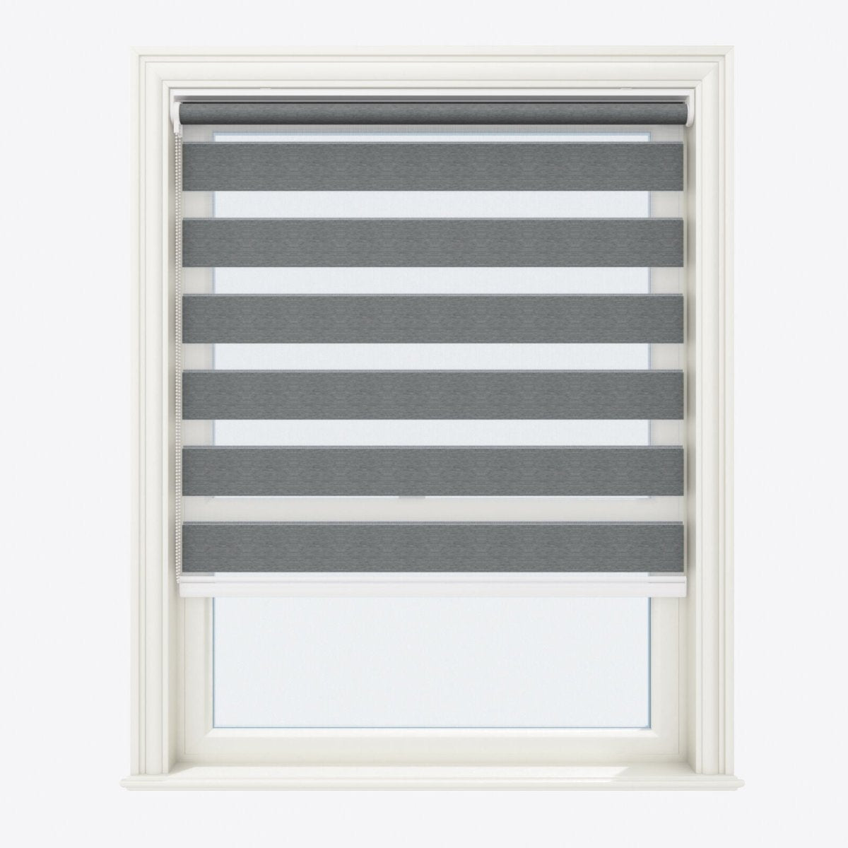 Charcoal Gray Blackout Day & Night Blinds - Zen Shades