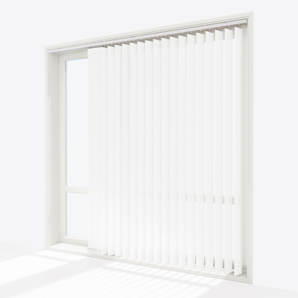 Colori Signal White Vertical Blinds - Zen Shades