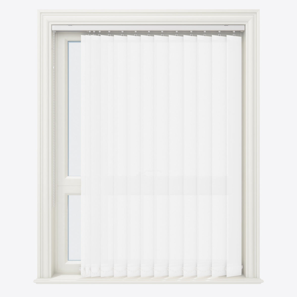 Colori Signal White Vertical Blinds Replacement Slats - Zen Shades