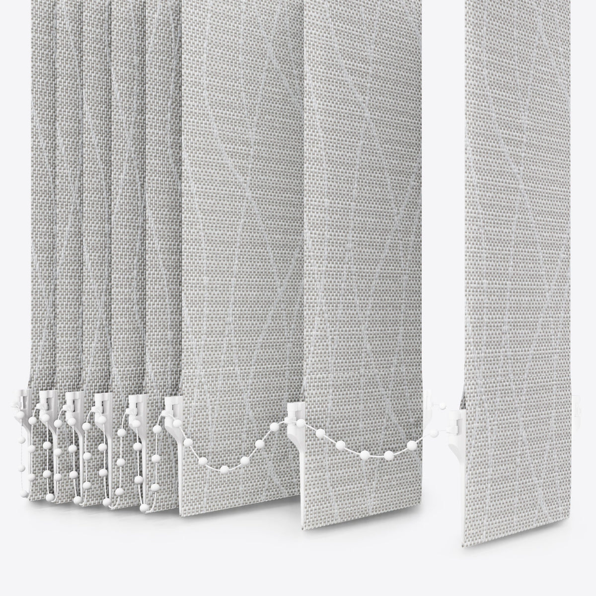 Designo Limestone Vertical Blinds Replacement Slats - Zen Shades