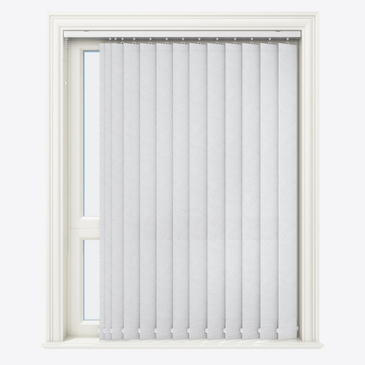 Designo Shadow White Vertical Blinds Replacement Slats - Zen Shades