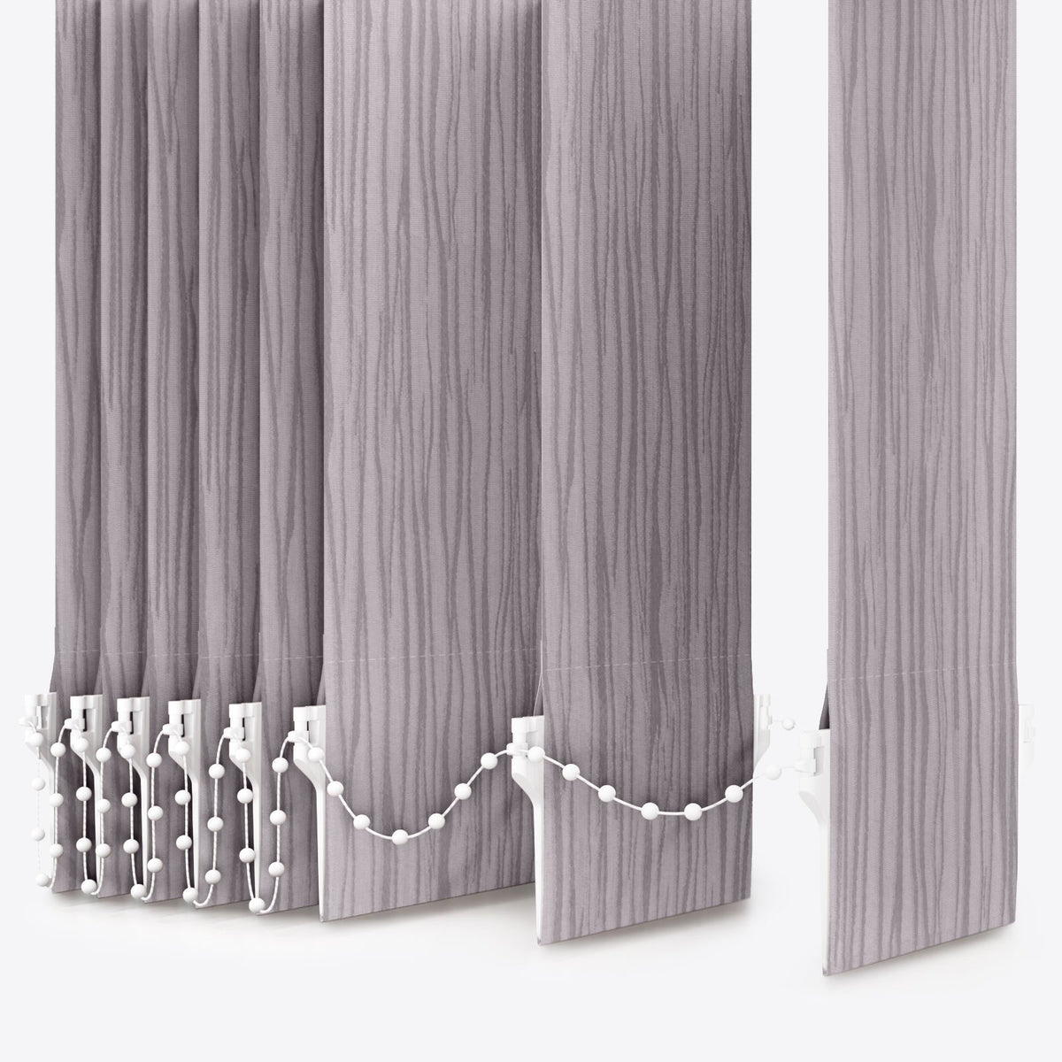 Gabi Gull Grey Vertical Blinds - Zen Shades
