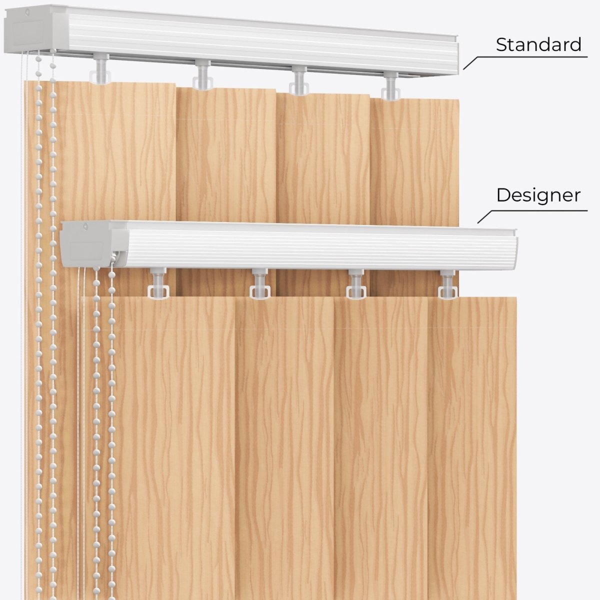 Gabi Porcini Vertical Blinds - Zen Shades