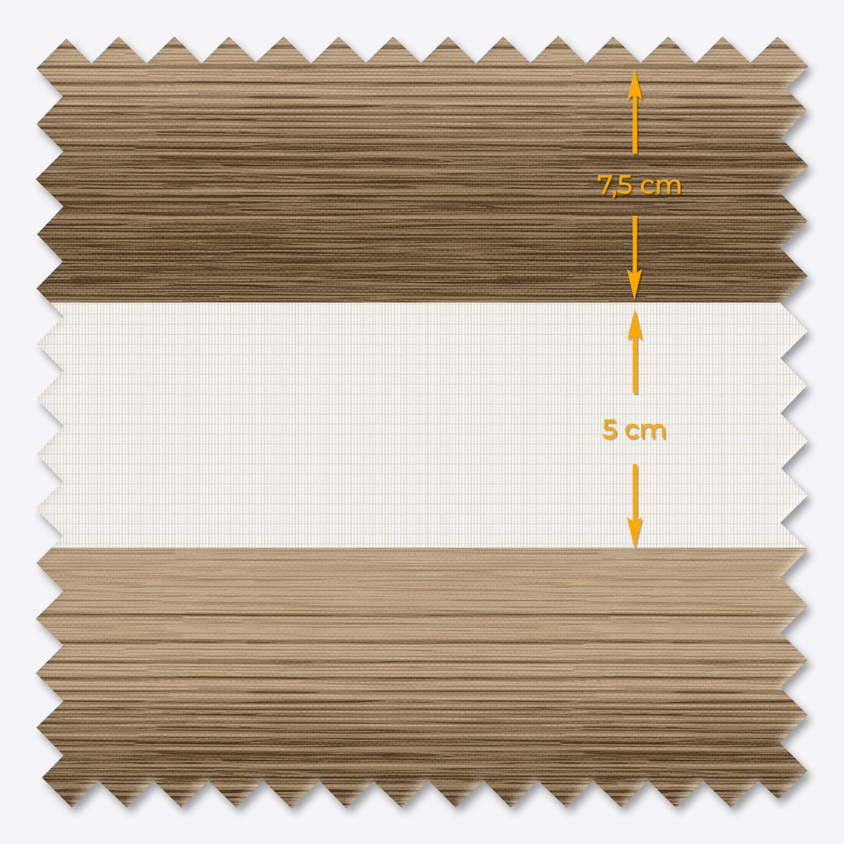 Jaluzele Impression Zi și Noapte Wood Eclipse Allure Brush