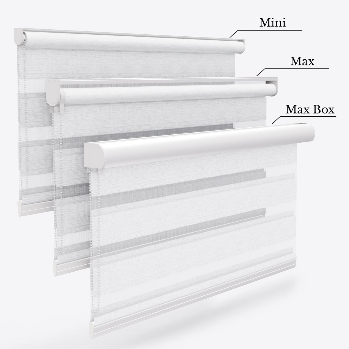 Jaluzele zi și noapte Impresia Wood Allure Gloss White