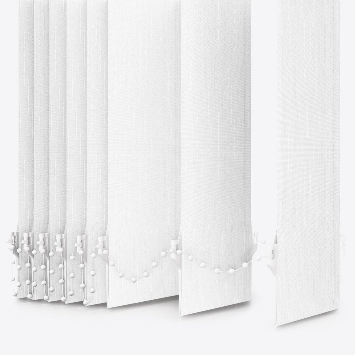 Pacific Brilliant White Vertical Blinds - Zen Shades