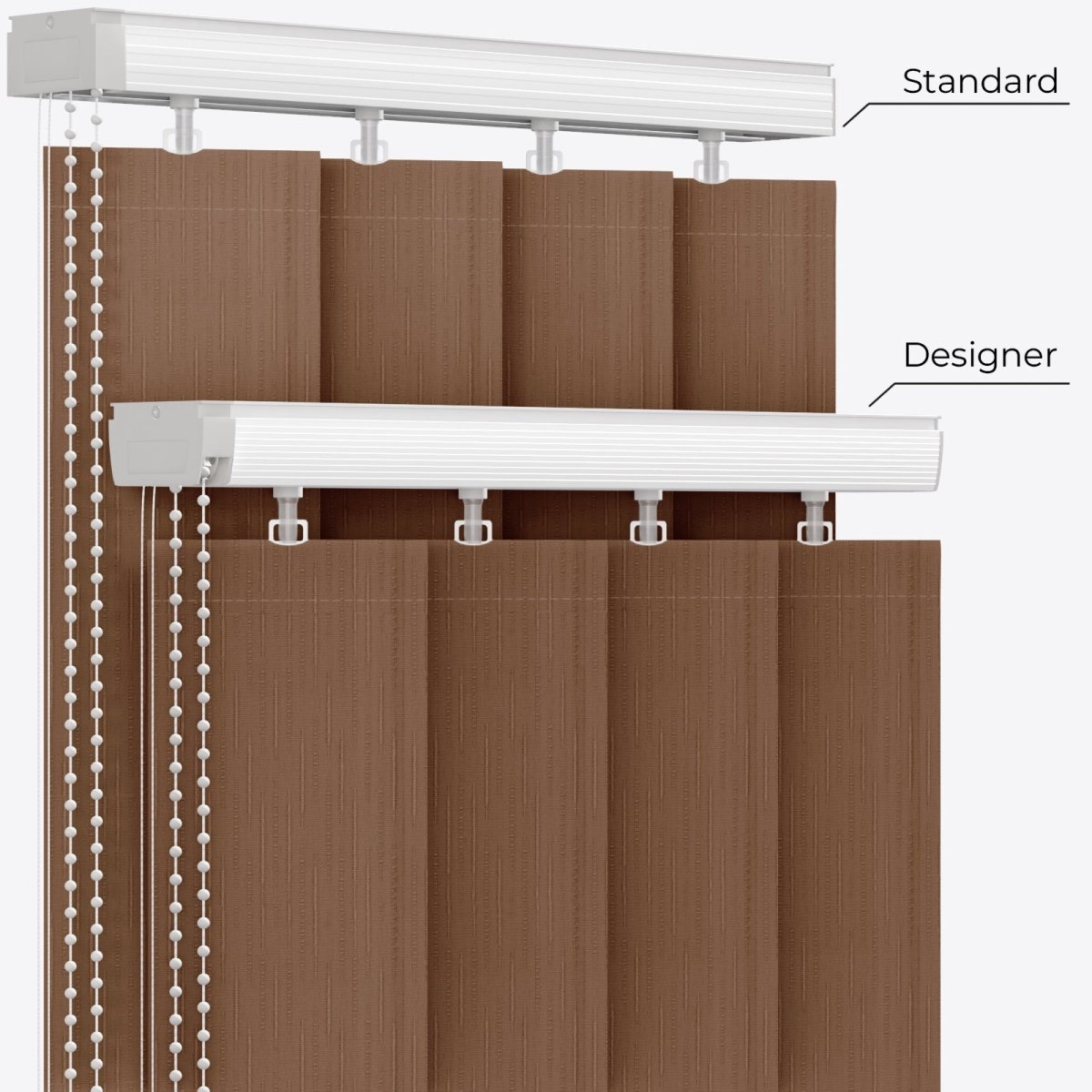 Pacific Chipmunk Vertical Blinds - Zen Shades