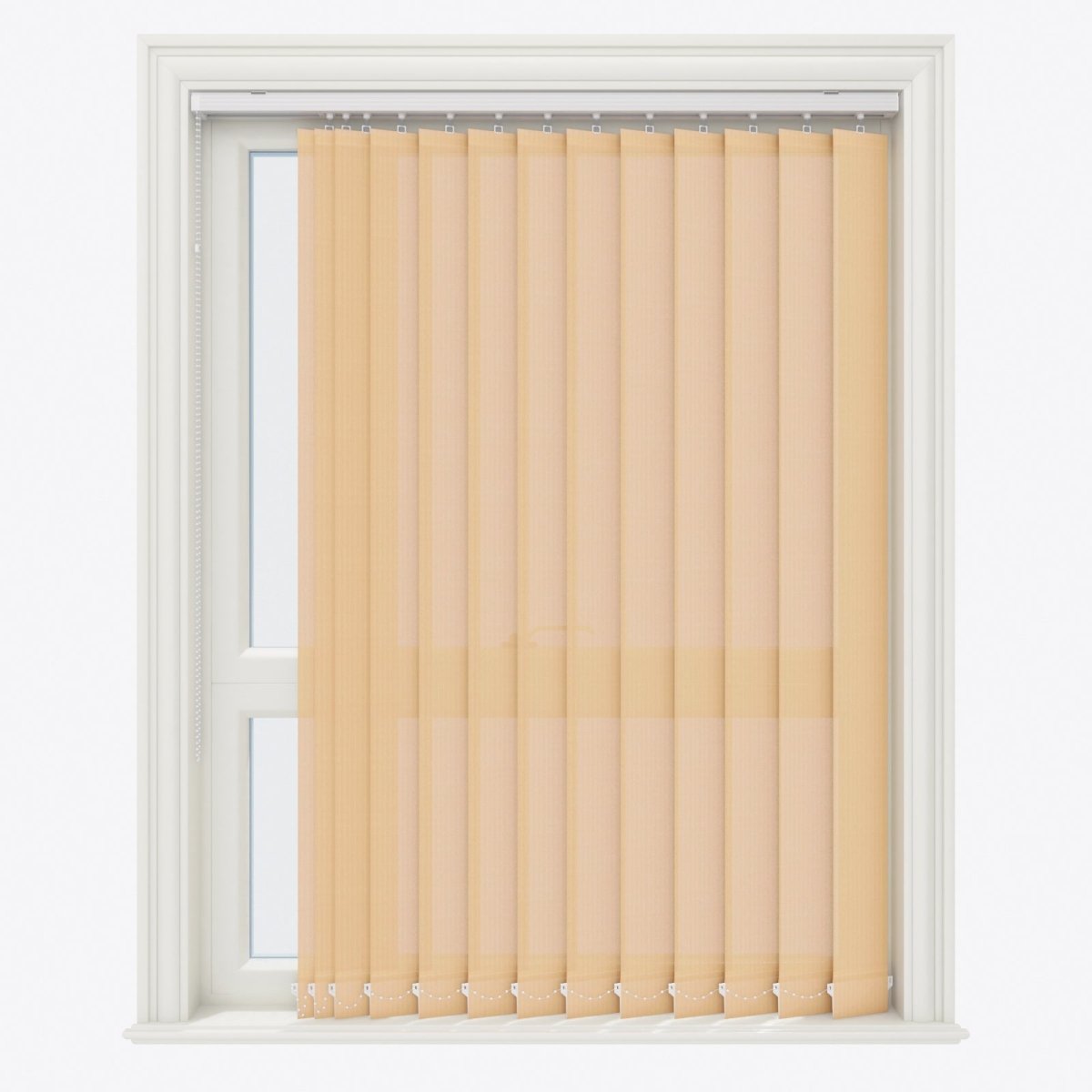 Pencil Stripe Desert Mist Vertical Blinds Replacement Slats - Zen Shades