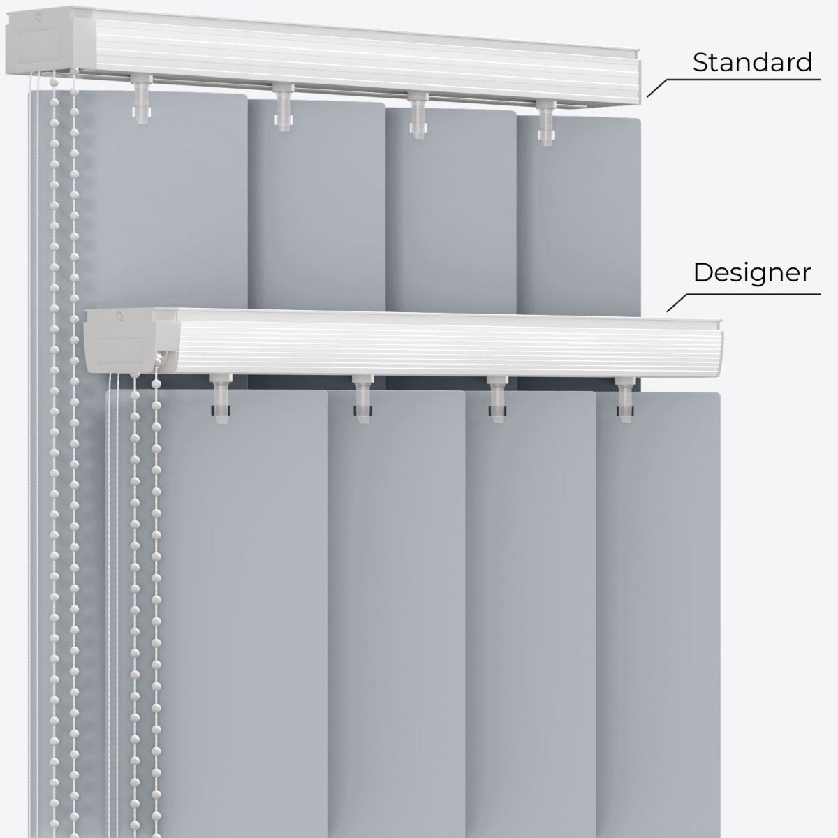 Ramina Lavanda Blackout PVC Vertical Blinds - Zen Shades