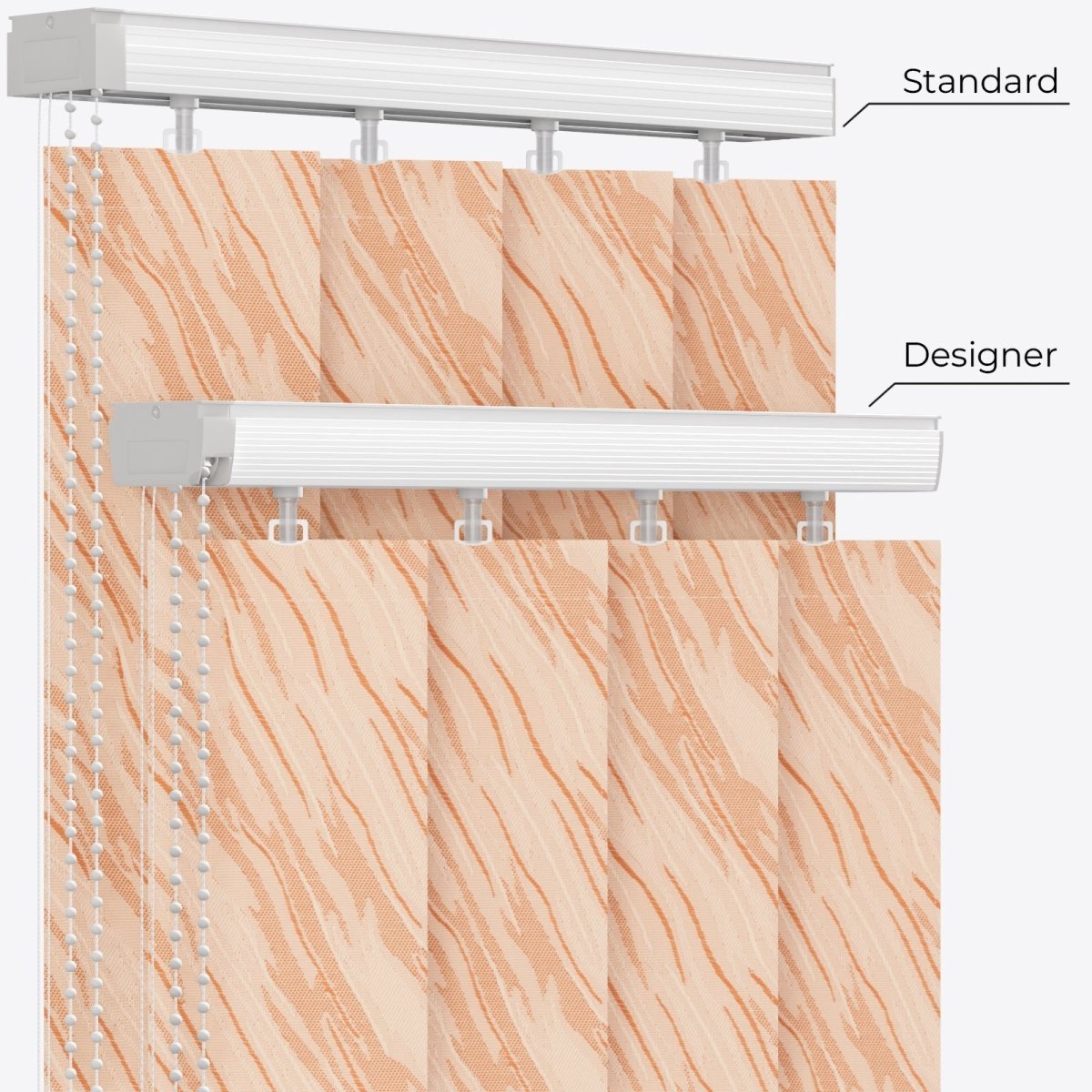 Ray Bisque Vertical Blinds - Zen Shades