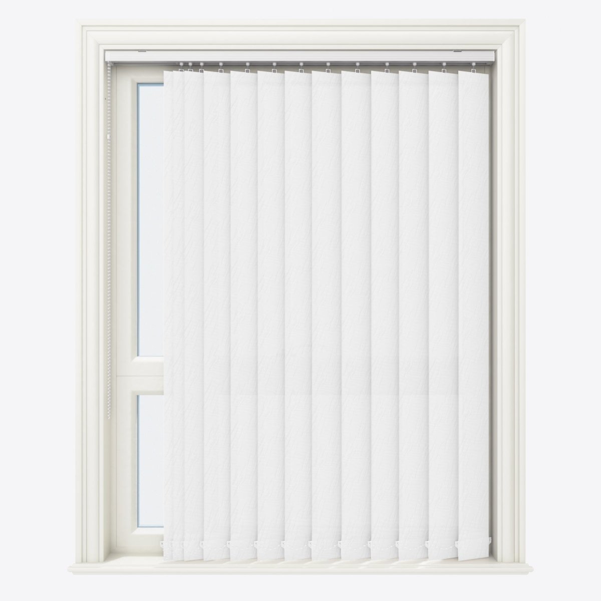 Solo Brilliant White Vertical Blinds - Zen Shades