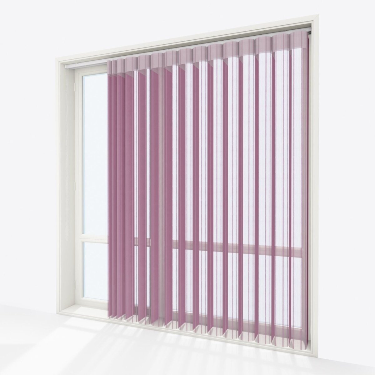 Stripe Batik Pink Day & Night Vertical Sheer 40cm - Zen Shades