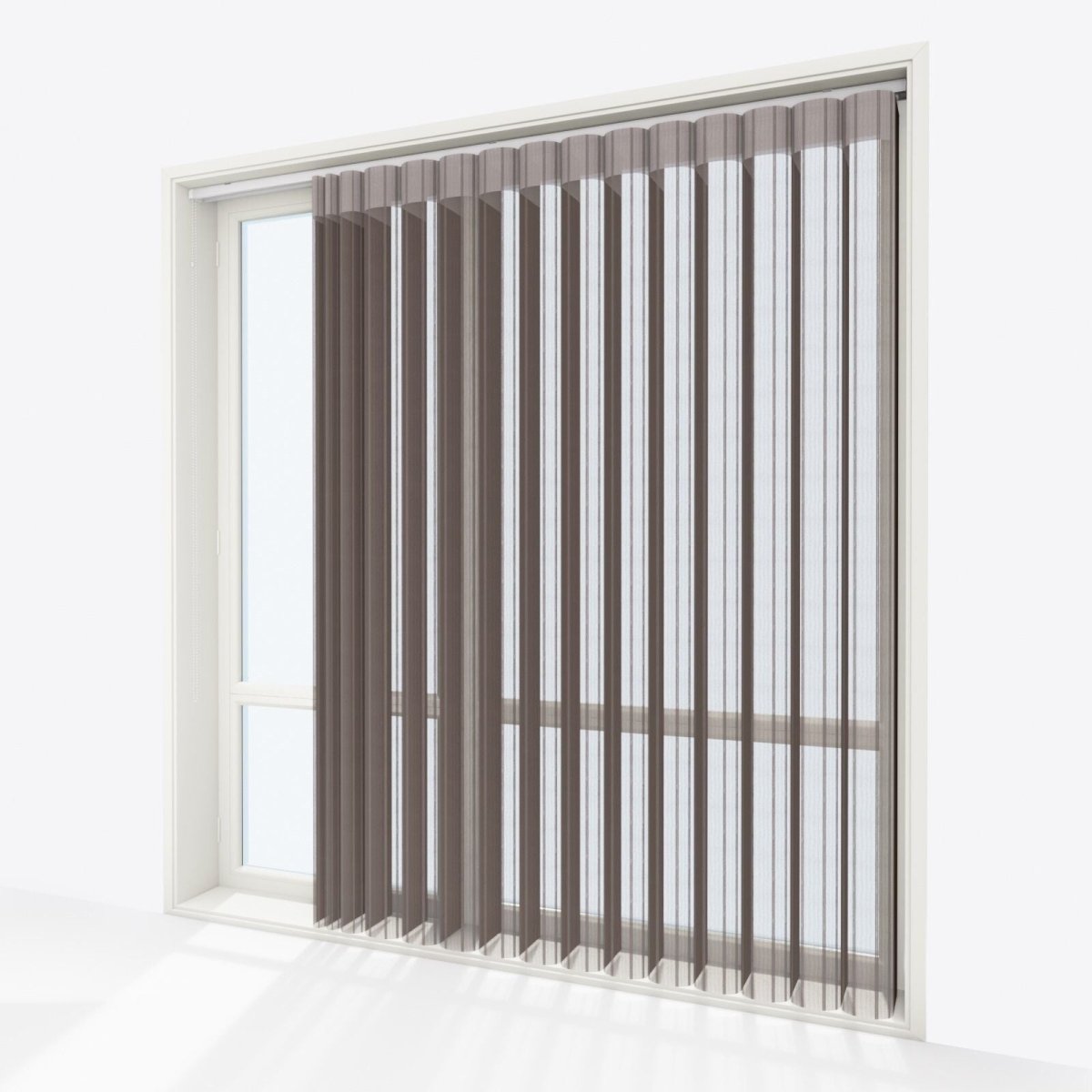 Stripe Crocodile Day & Night Vertical Sheer 40cm - Zen Shades