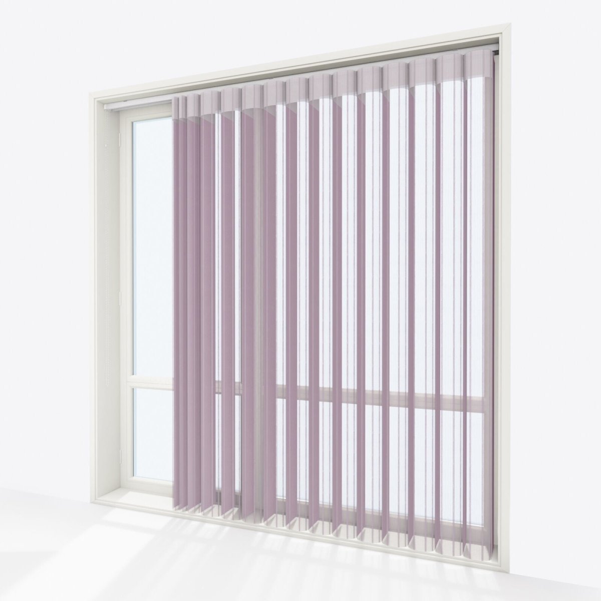 Stripe Elderberry Day & Night Vertical Sheer 40cm - Zen Shades