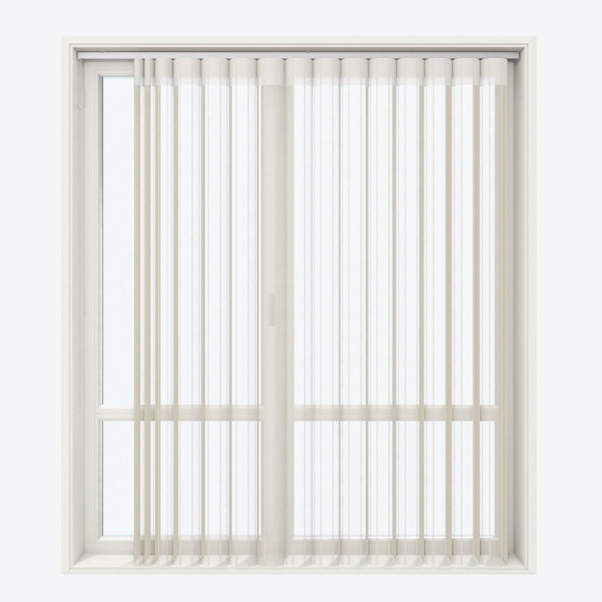 Stripe Fields of Rye Day & Night Vertical Sheer 40cm - Zen Shades