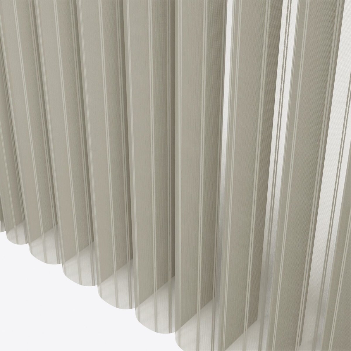 Stripe Matte Olive Day & Night Vertical Sheer 40cm - Zen Shades