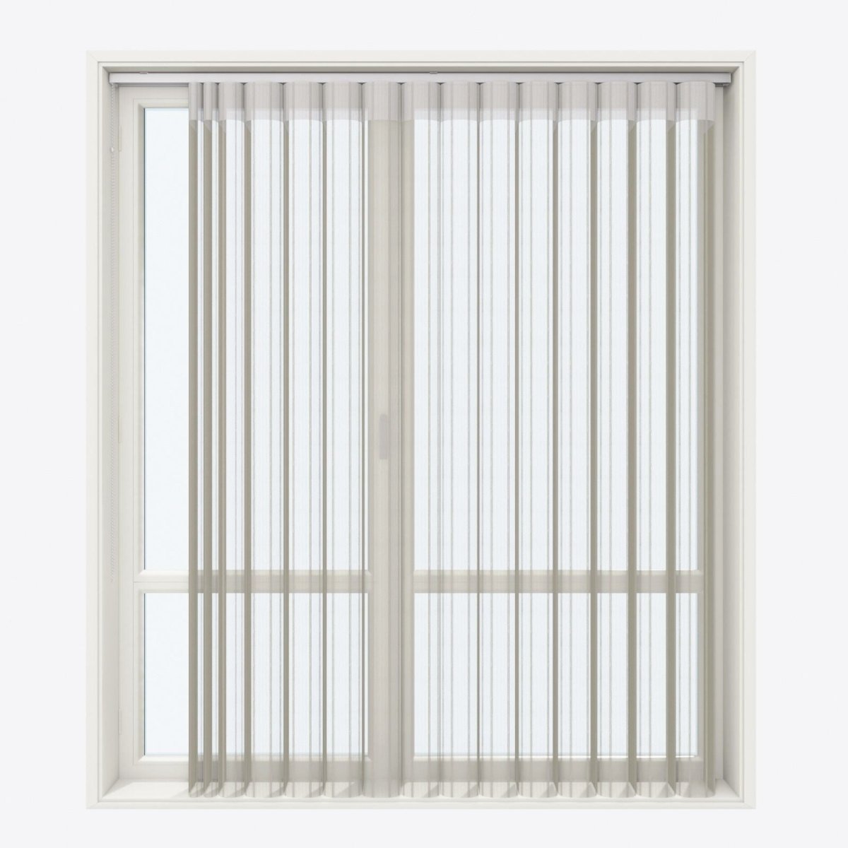 Stripe Matte Olive Day & Night Vertical Sheer 40cm - Zen Shades