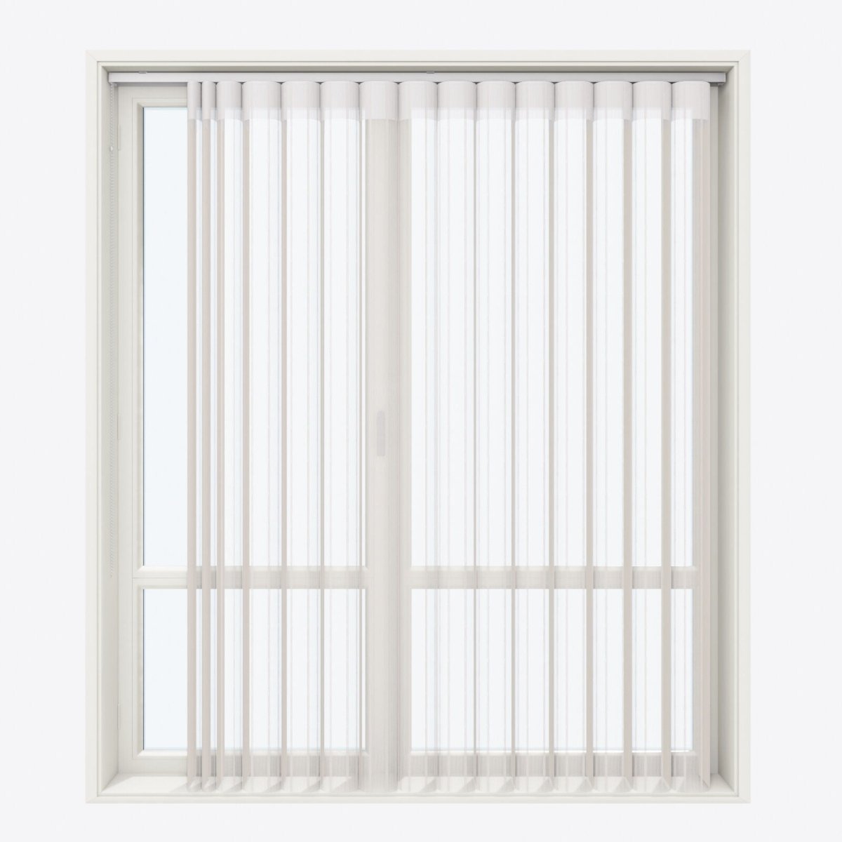 Stripe Pumice Stone Day & Night Vertical Sheer 40cm - Zen Shades