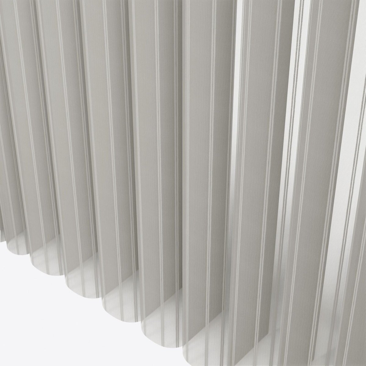 Stripe Stone Grey Day & Night Vertical Sheer 40cm - Zen Shades