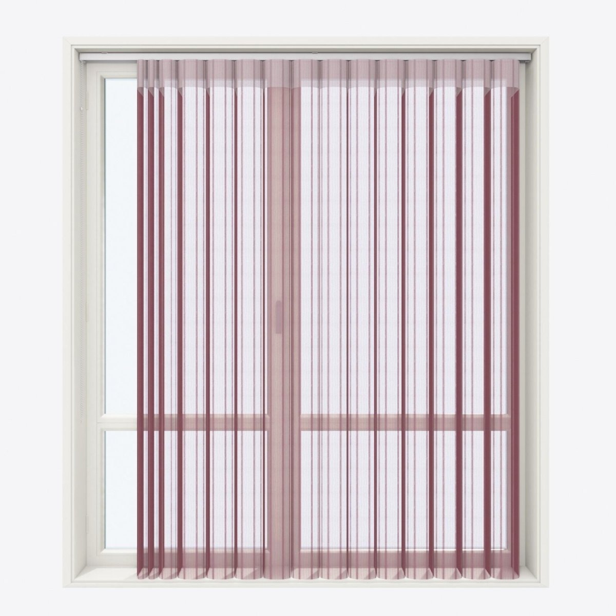 Stripe Syrah Day & Night Vertical Sheer 40cm - Zen Shades