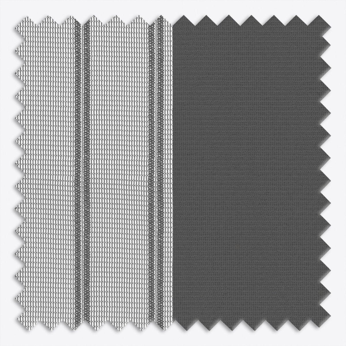 Stripe Volcanic Ash Day & Night Vertical Sheer 40cm - Zen Shades